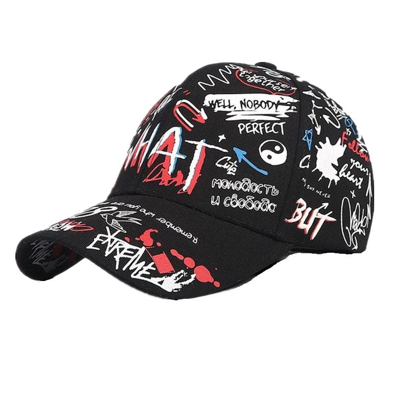 New WHAT Graffiti Baseball Cap
