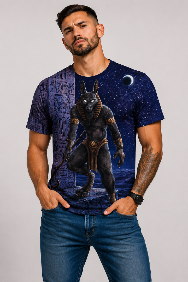 3D digital print short sleeve T-shirt