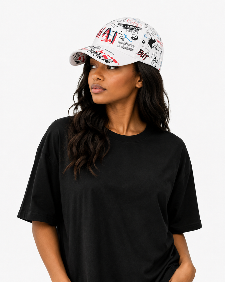 New WHAT Graffiti Baseball Cap