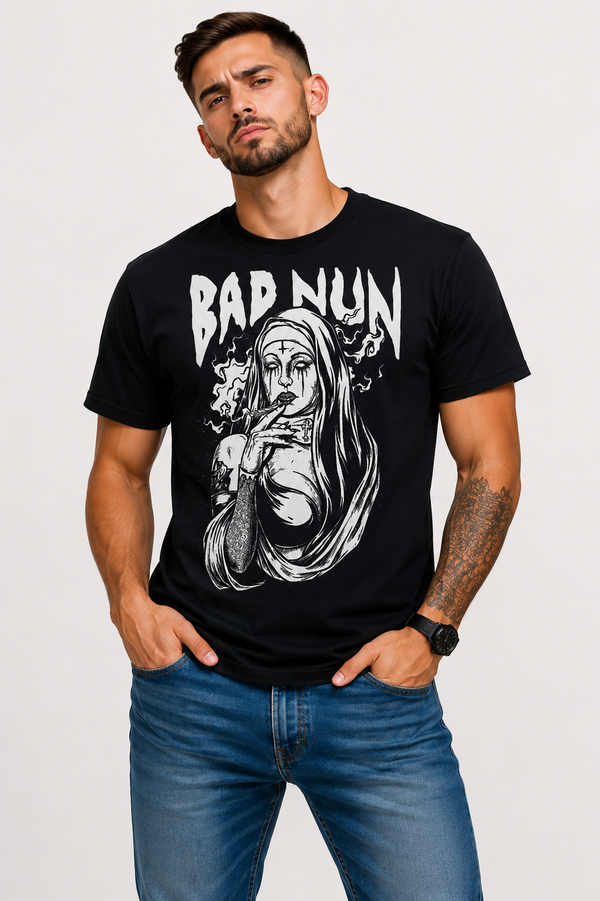 Devil Unholy Nun Tshirt 3D Print Tops Men Women Unisex T-Shi