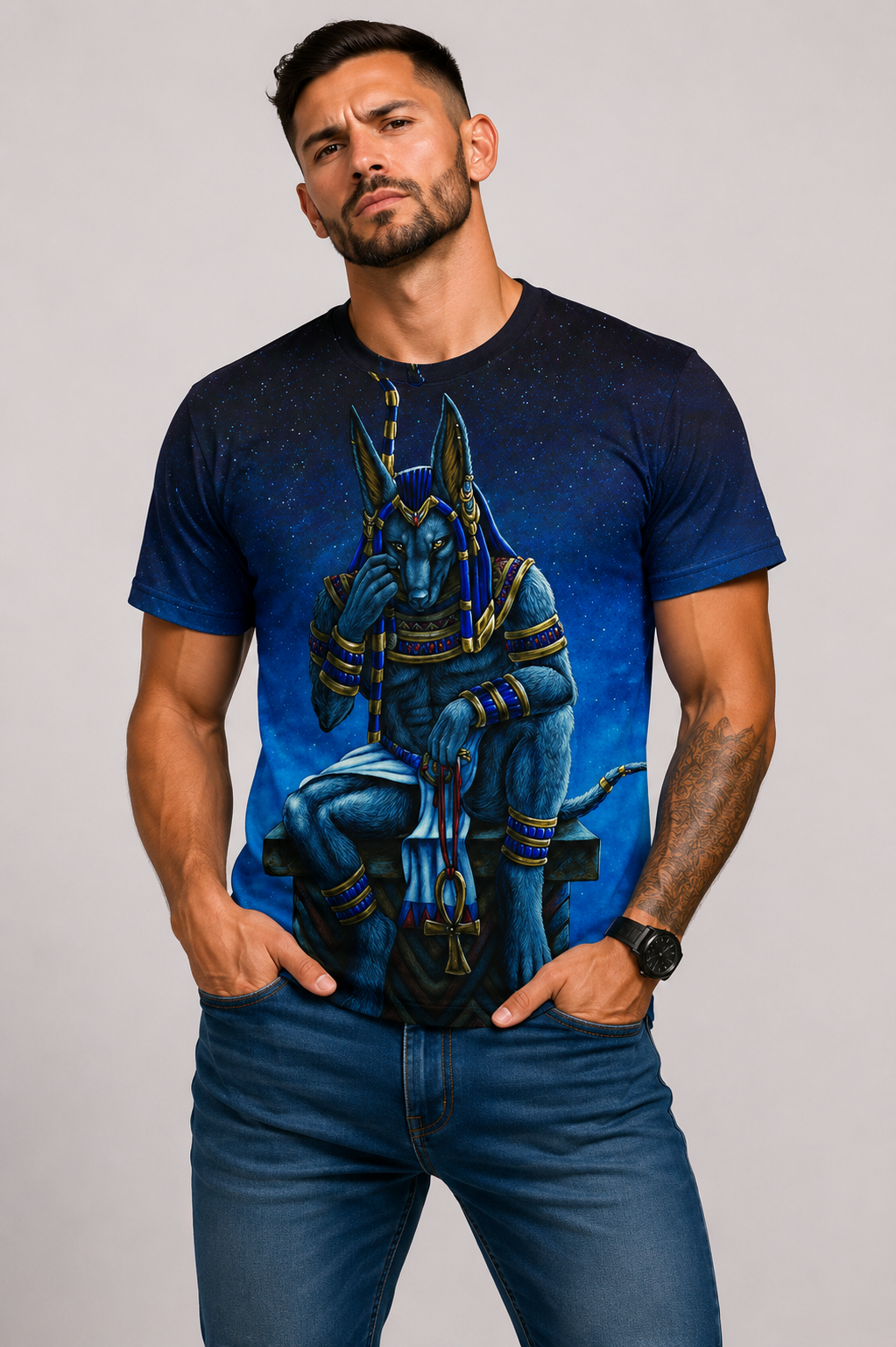 3D digital print short sleeve T-shirt