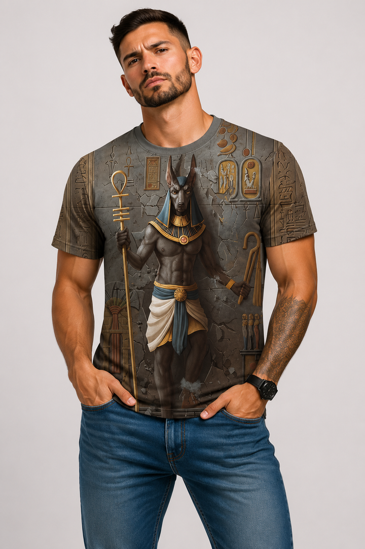 3D digital print short sleeve T-shirt